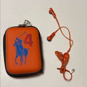New Polo Ralph Lauren orange portable speaker case